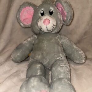 Gray Plush Mouse Toy
